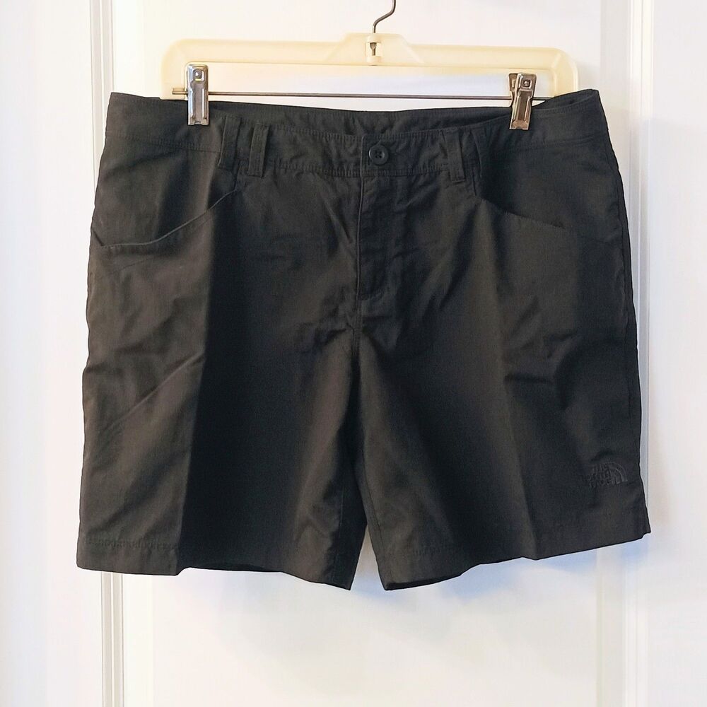 The North Face Women’s Size 12 Black Shorts 100% Nylon Outdoor Hiking